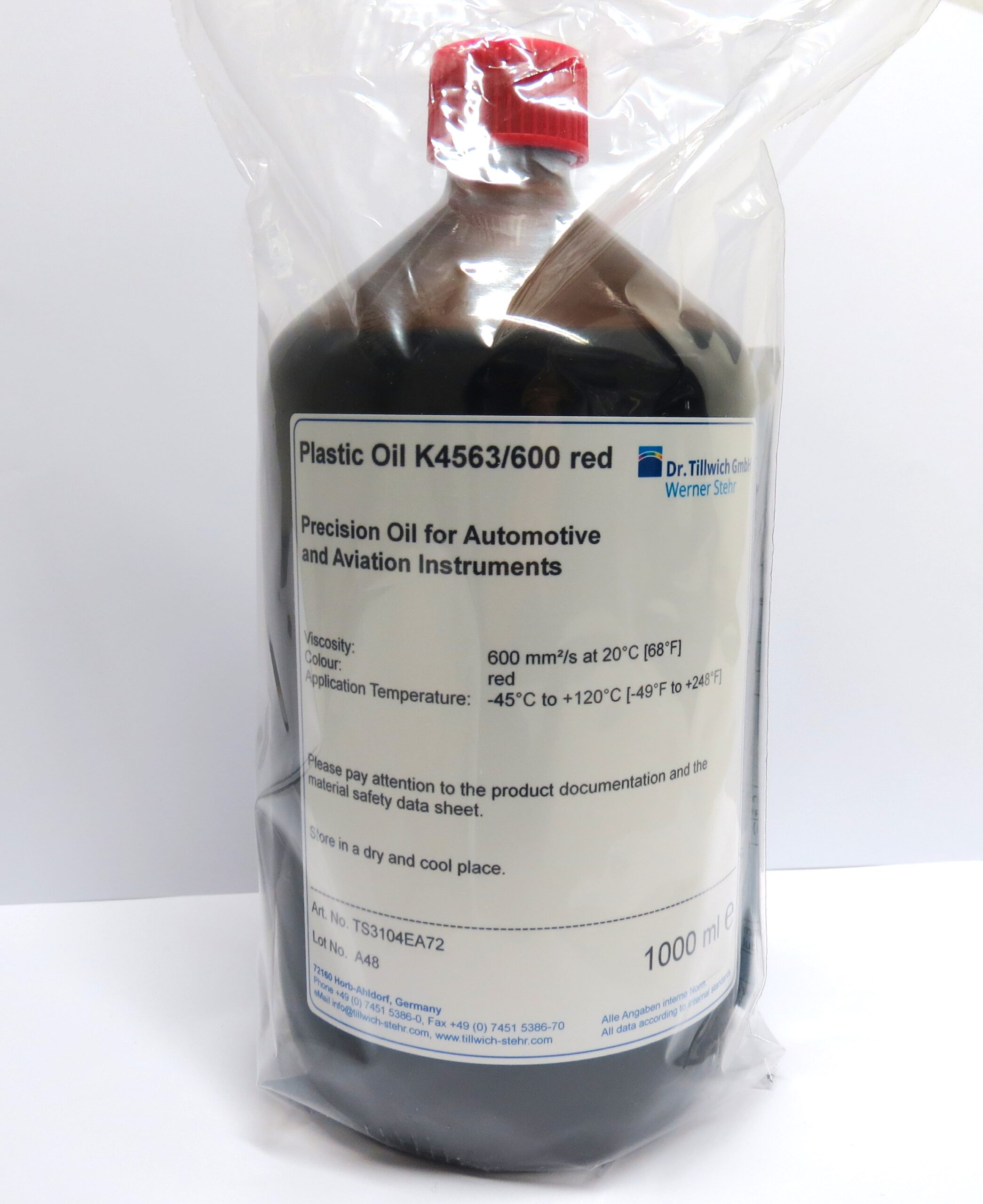 Produktbild: TS3104 Kunststofföl K 4563/600 rot