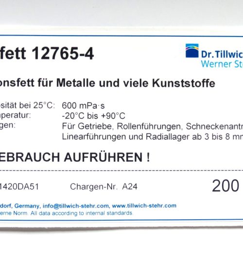 Product label TF1420DA51 - Fluid grease 12765-4