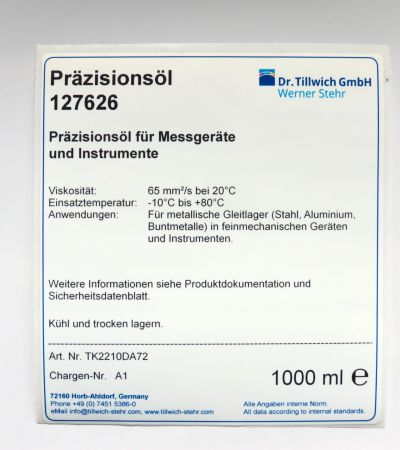 TK2210 Präzisionsöl 127626